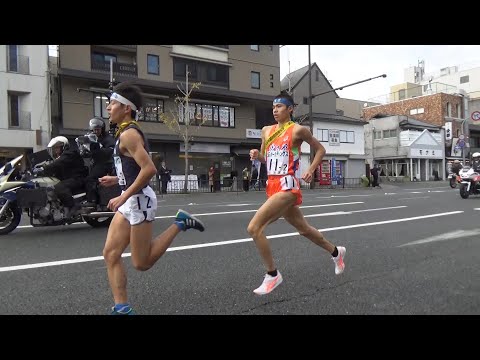 2018.12.23 全国高校駅伝 男子2区 八千代松陰→埼玉栄→佐久長聖 通過