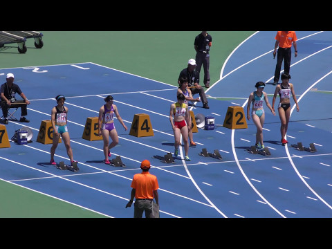 20160618関東高校総体女子100m南関東予選3組