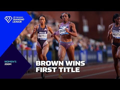 Brittany Brown crowns season with Diamond Trophy in Brussels 200m - Wanda Diamond League 2024