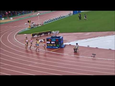 えひめ国体・陸上競技／成年女子800m予選1組、1着：川田朱夏（大阪）2分07秒09