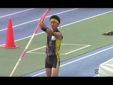 優勝 岩川天羽(明星学園) 4m70跳躍 / 2016東京都高校陸上 男子棒高跳 決勝（都総体）