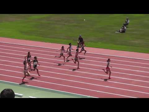 2016全日本中学校陸上　女子100m予選6組