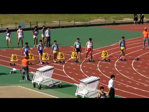 20180429 大阪陸上競技カーニバル　高校男子　100m　決勝　SNP