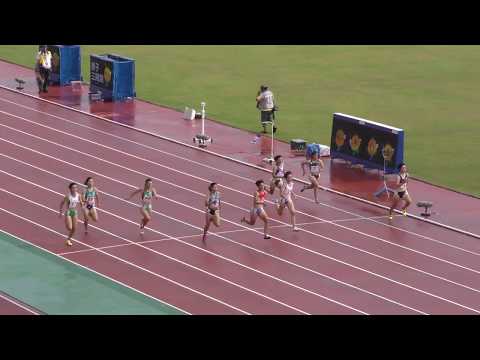 少年B女子100ｍ予選1組　茨城国体