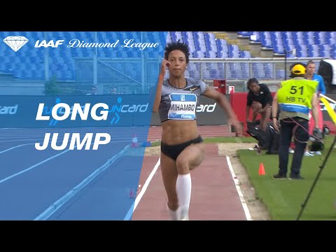 Malaika Mihambo leaps over 7 meters in the Rome Long Jump competition - IAAF Diamond League 2019