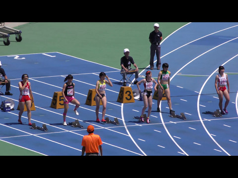 20160618関東高校総体女子100m北関東予選2組