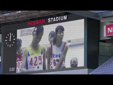 H29　ジュニアオリンピック　C女子100m　予選4組