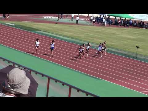 2017 茨城県中学新人陸上 1年女子100m準決勝2組