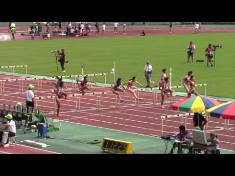 2016 日本インカレ陸上 女子100mH予選1
