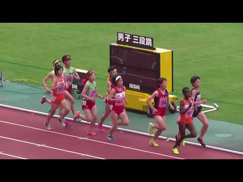 2018中国高校総体陸上　女子3000ｍ決勝