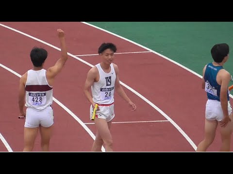 予選 男子4×100mR 関西インカレ陸上2024