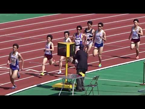 2018年 兵庫陸上競技春季記録会　男子 800ｍ 3組