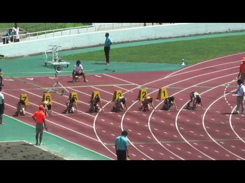 H29　千葉県中学総体　3年女子100m　準決勝1組