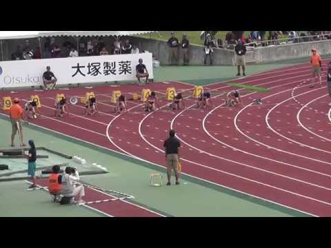 2016全日本中学校陸上　女子100m予選11組