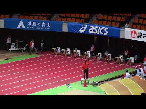 2018 U20 NATIONAL INDOOR T&amp;F W60m(B)final Sarasa TANAKA7.64 Otoha MIYATA7.68