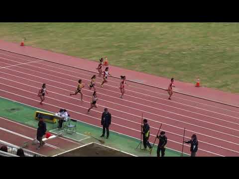 2018 第1回県記録会 中学女子100m11組