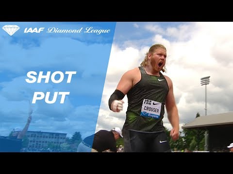 Ryan Crouser Wins Men&#039;s Shot Put - IAAF Diamond League Eugene 2018