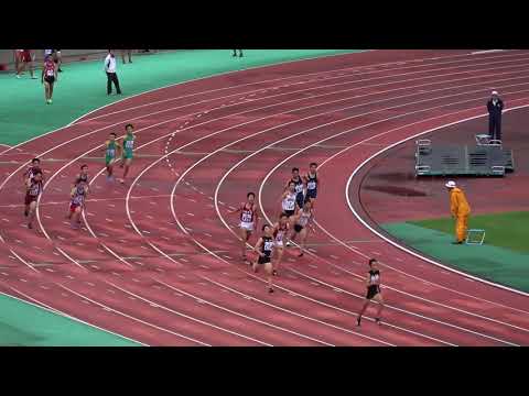男4×100mR 予2組　2017福岡県高校新人陸上