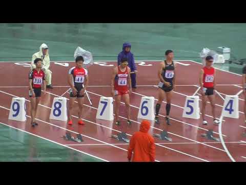 第62回中部実業団対抗陸上競技大会　男子100m　決勝　2018/05/13