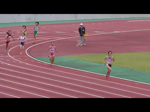 2018 東北高校新人陸上 女子 4×400mR 予選2組