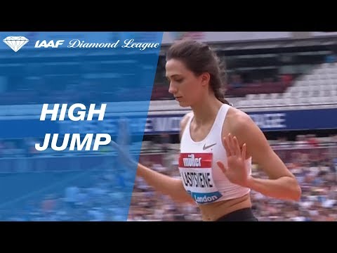 Mariya Lasitskene 2.04 Wins Women&#039;s High Jump - IAAF Diamond League London 2018