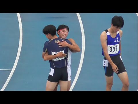 予選-決勝 男子400ｍＨ　近畿インターハイ2022