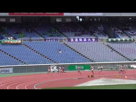 280522関東インカレ2016年200m準決2組　鈴木康平21.41(+2.2)6着