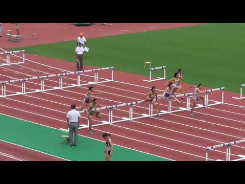 第59回東海陸上競技選手権大会　女子100mH　予選第1組　2016/8/28