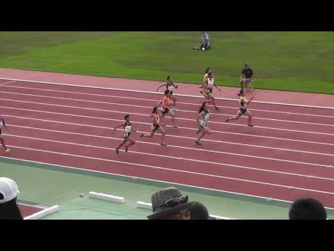 2016全日本中学校陸上　女子100m予選1組