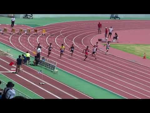 2018 茨城県高校個人選手権 1年男子100m予選2組