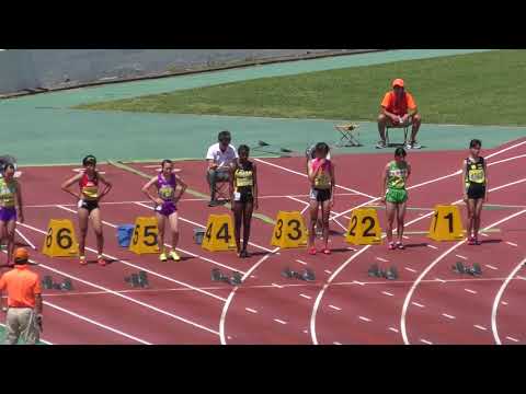 H30　千葉県中学通信陸上　2年女子100m　決勝