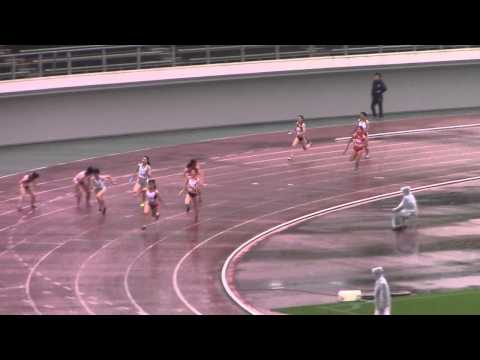 2015 西日本インカレ陸上 女子4×100mR 予選1
