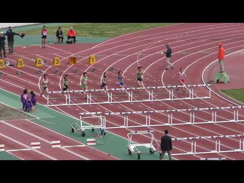 H30　千葉県記録会　女子100mH　4組