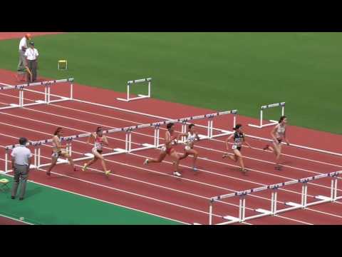 第59回東海陸上競技選手権大会　女子100mH　予選第3組　2016/8/28