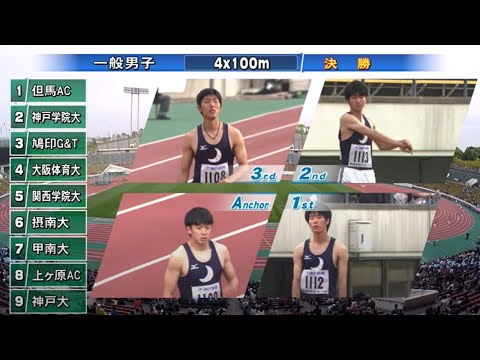 第６４回兵庫リレーカーニバル　一般男子4x100m 決勝【多田修平選手】