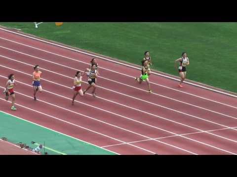 H29　千葉県　中学通信陸上　2年女子100m　準決勝1組