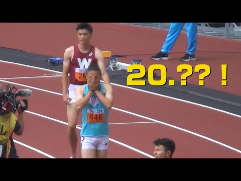 鵜澤飛羽 2部,1部 決勝 男子200m 関東インカレ陸上2022