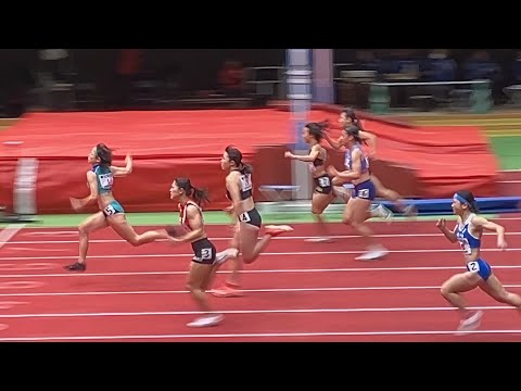 杉本心結・岡林沙季など 予選 U20 女子60m 日本室内陸上2025