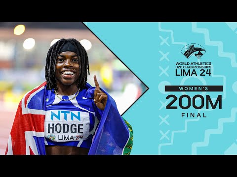 Hodge 🇻🇬 beats Lewis 🇦🇺 in epic 200m showdown | World Athletics U20 Championships Lima 2024