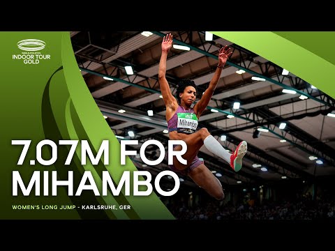 Malaika Mihambo flies to long jump world lead in Karlsruhe | World Indoor Tour 2025