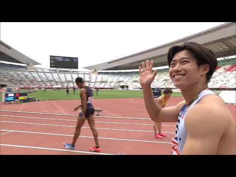 【第107回日本選手権】男子 100ｍ 準決勝3組
