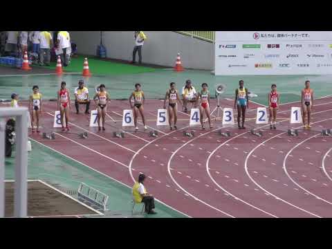 少年B女子100m予選2組 茨城国体