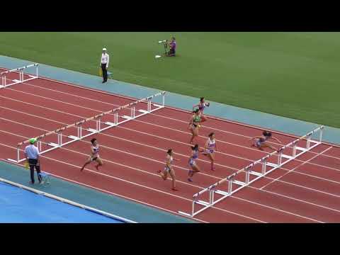 H30　日本インカレ　女子七種競技100mH　3組
