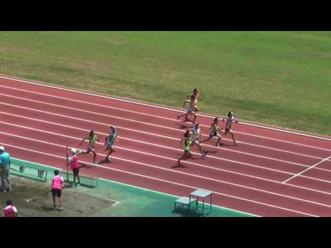 H29　千葉県中学総体　2年女子100m　準決勝1組