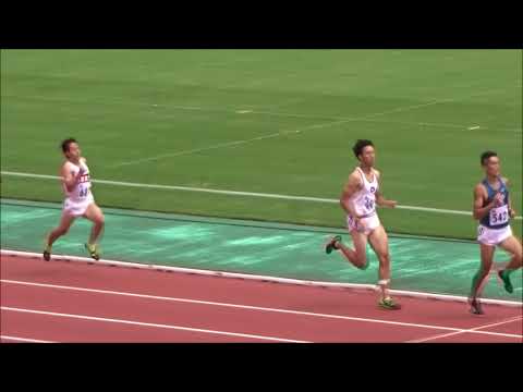 2018関西学生新人陸上競技選手権大会　男子800ｍ予選2組