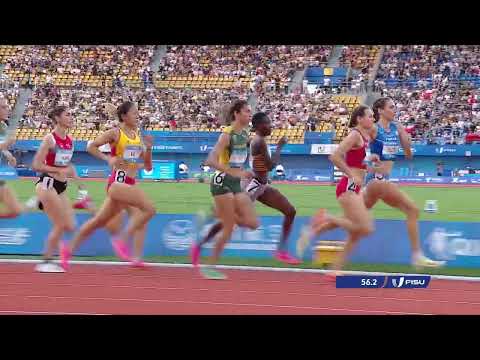 News Day 6 Athletics 800m W #chengdu2021