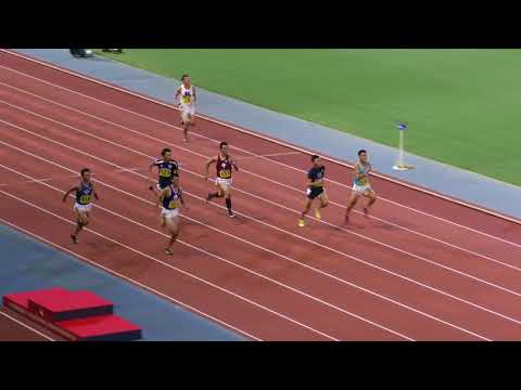 H30　日本インカレ　男子200m　予選4組