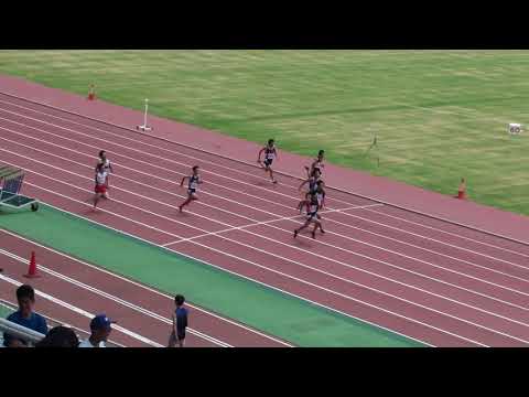 2018 茨城県高校個人選手権 1年男子100m予選1組