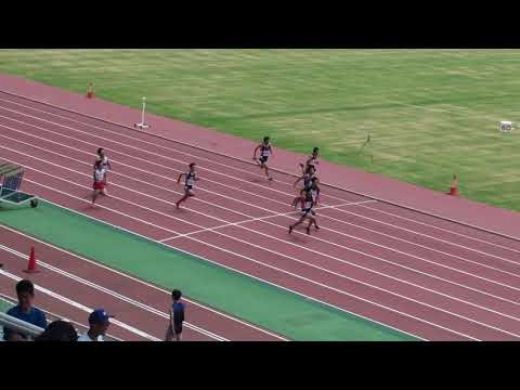 2018 茨城県高校個人選手権 1年男子100m予選1組