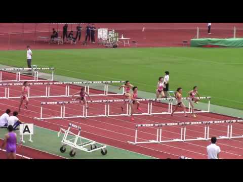 2016 西日本インカレ陸上 女子100mH予選6